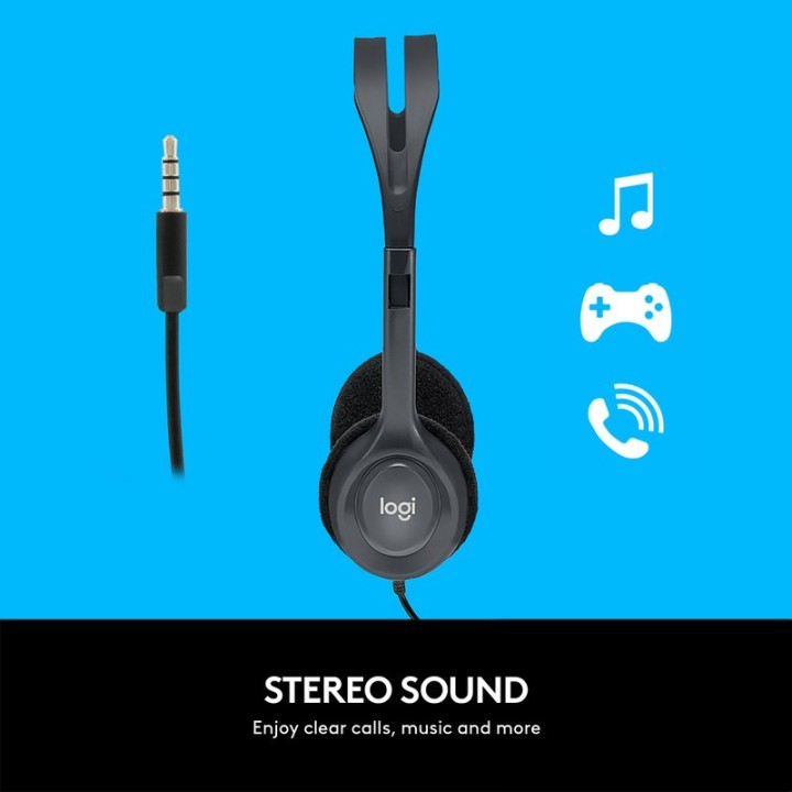 Auriculares Estéreo Logitech H111 Negro