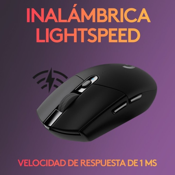 Logitech G305 LightSpeed Ratón Inalámbrico Gaming 12000DPI Negro