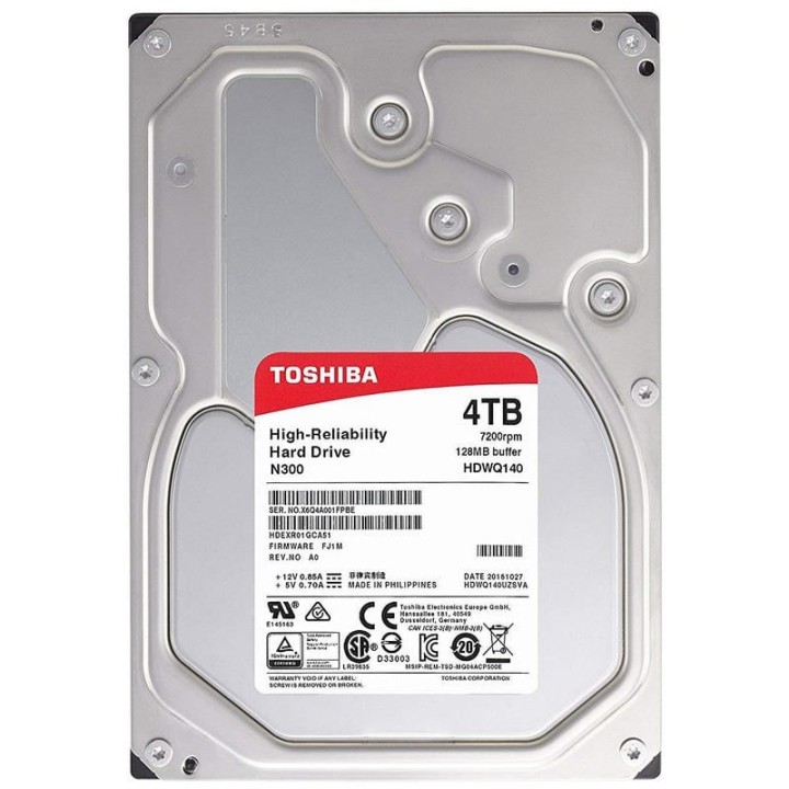 Toshiba N300 NAS 4TB 3.5" SATA3