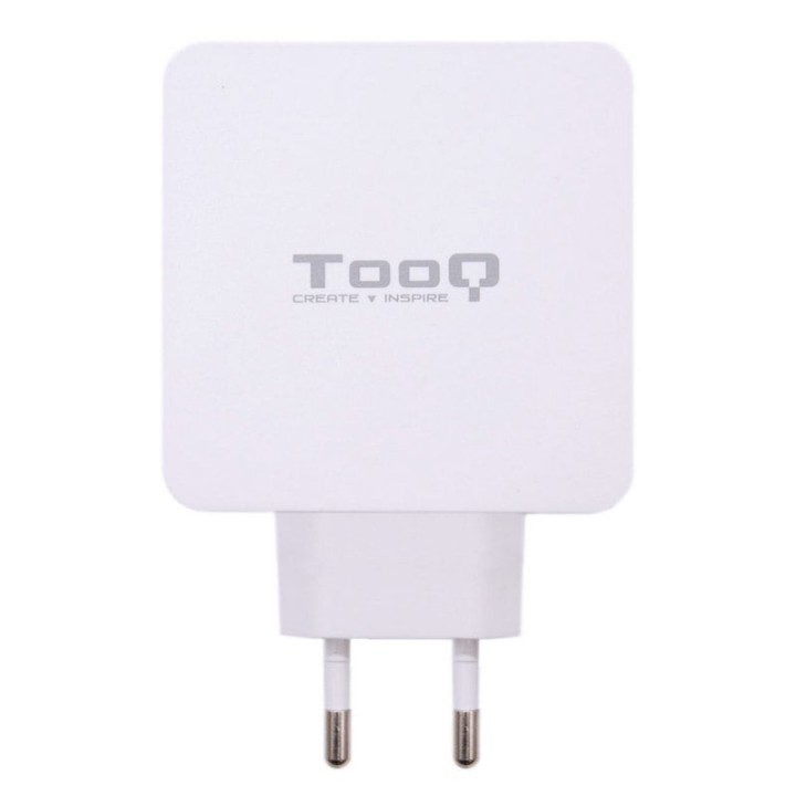 Tooq Cargador de Pared USB-C/USB 3.0 Carga Rápida Blanco