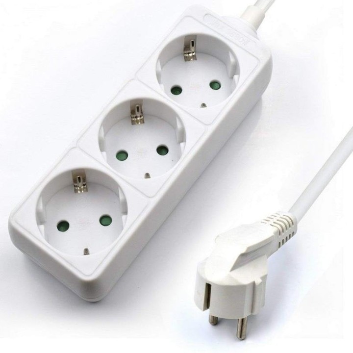 Ewent Regleta 3xSchuko Blanca