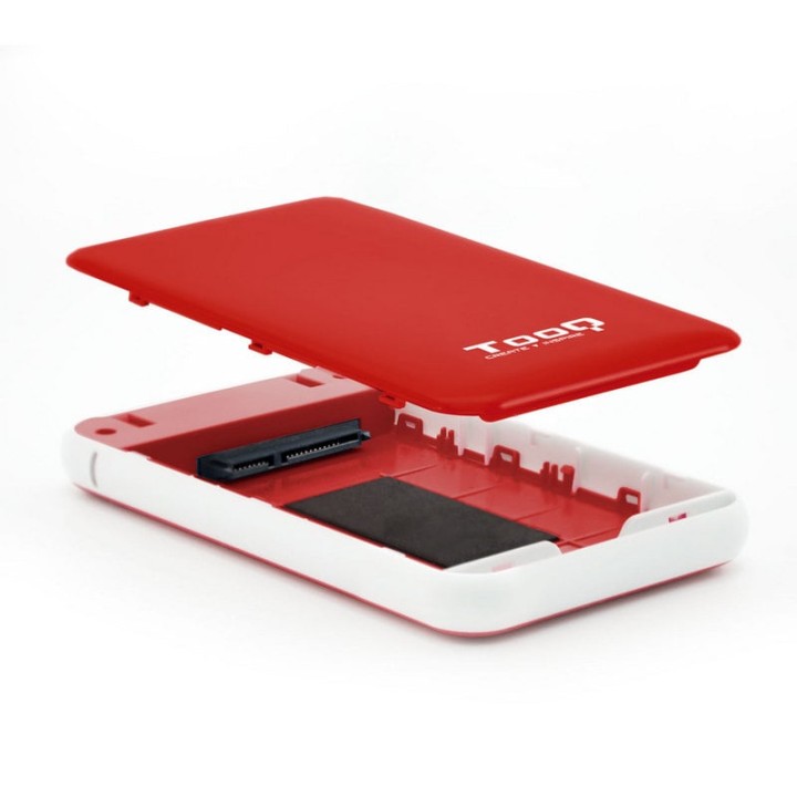 Tooq TQE-2528R Caja Externa USB 3.1 Roja para Disco Duro 2.5" SATAIII