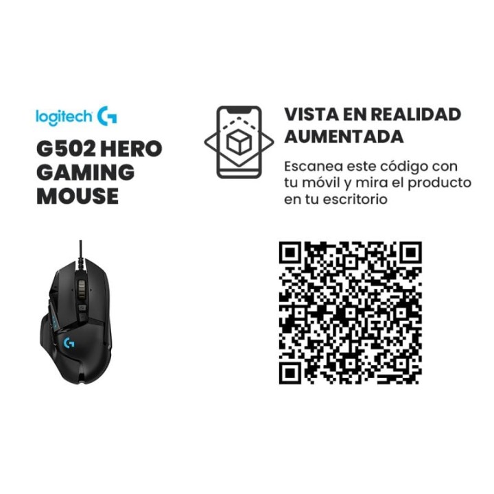 Logitech G502 Hero Ratón Gaming 25600DPI