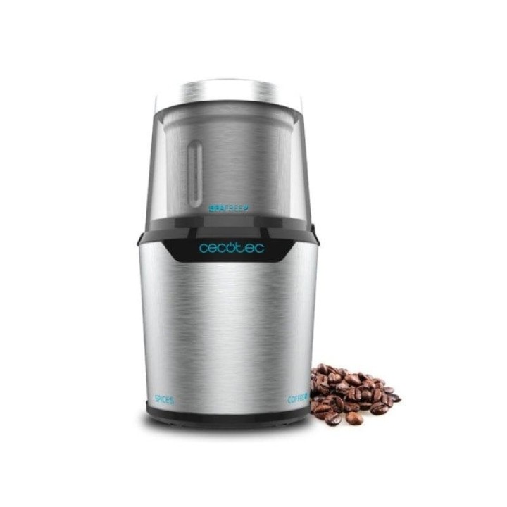 Cecotec TitanMill 300 DuoClean Molinillo de Café y Especias Eléctrico 300W Inox