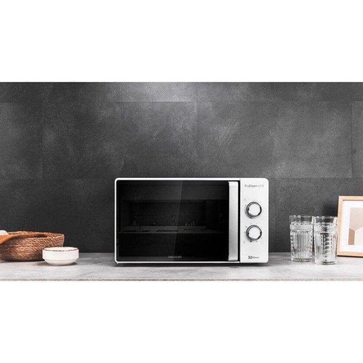 Cecotec ProClean 4110 Microondas con Grill 23L 700W Blanco