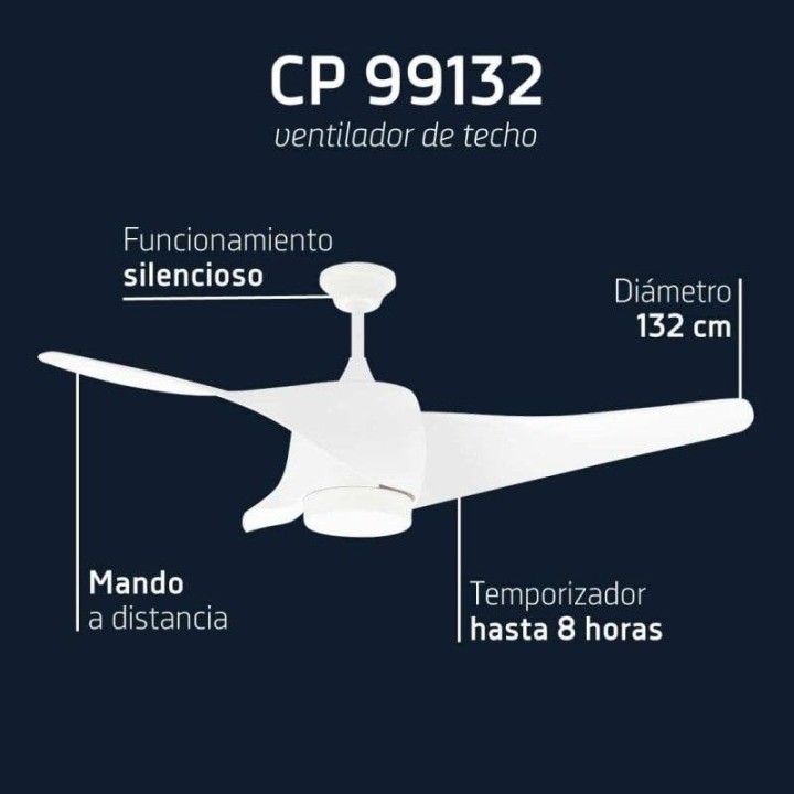 Orbegozo CP 99132 Ventilador de Techo con Luz 60W