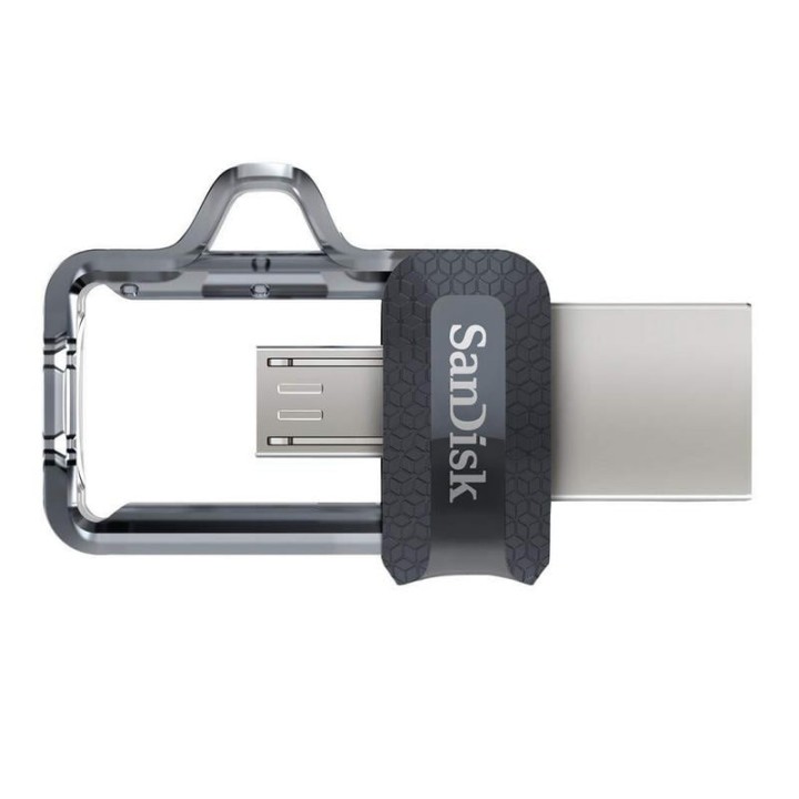 SanDisk Ultra Dual m3.0 128GB USB 3.0 Gris/Plata