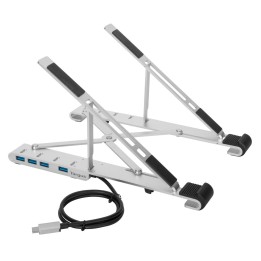 Base Targus 15.6" con Hub 4xUSB-A Plata (AWU100205GL)