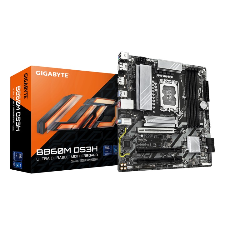 GIGABYTE B860M DS3H: (LGA1851) 4DDR5 DP HDMI RJ45 mATX