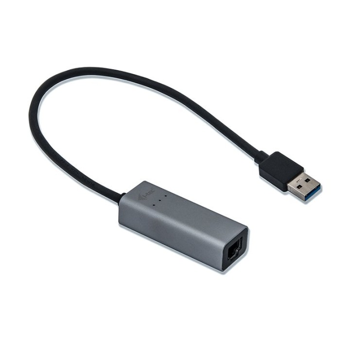 Adaptador i-Tec Metal USB 3.0 Gigabit Ethernet Realtek RTL8153 Negro Gris