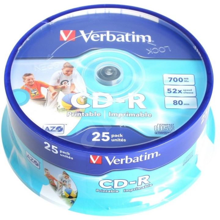 Verbatim Datalife CD-R 52x Bobina 25 Unds