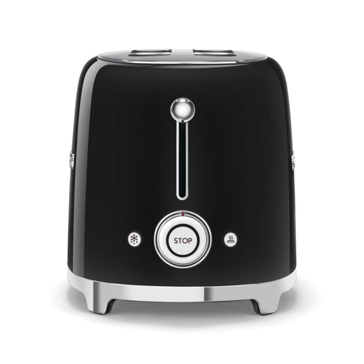 Smeg TSF01BLEU Tostadora 2 Rebanadas 950W Negro Brillante