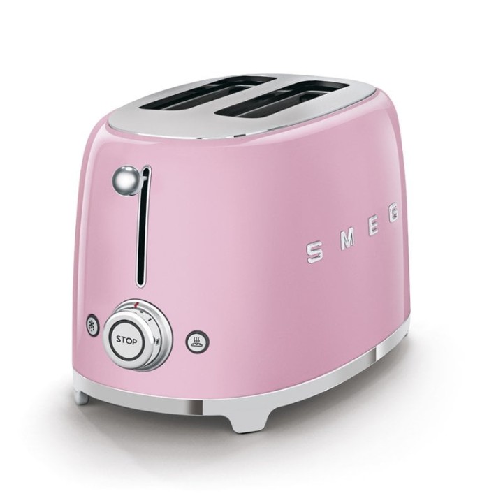 Smeg TSF01PKEU Tostadora 2 Rebanadas 950W Rosa