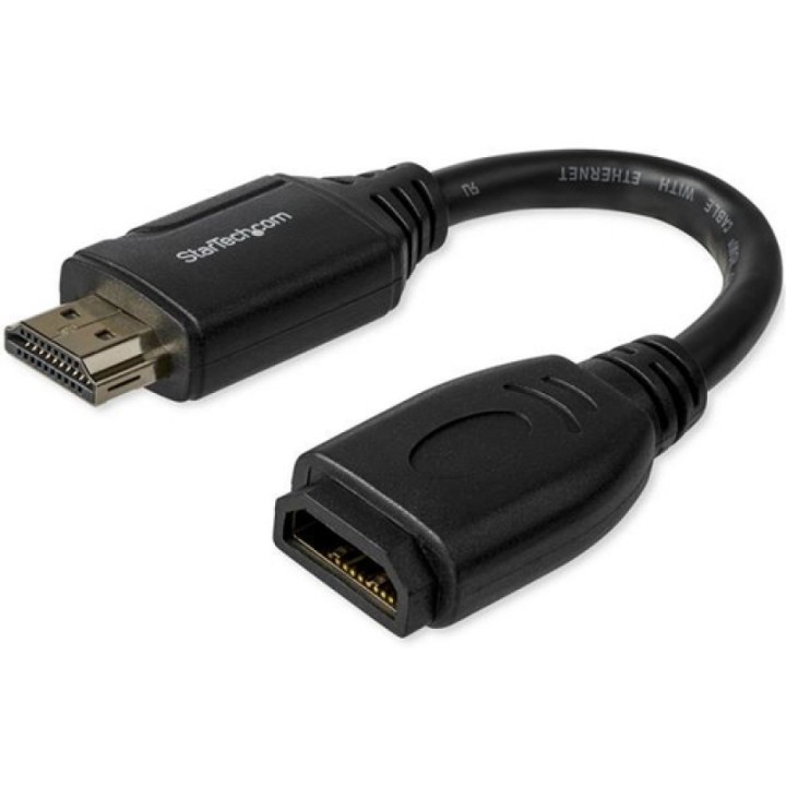 Startech Cable de Extensión Alargador HDMI 2.0 de Alta Velocidad 4K de 60Hz 15cm
