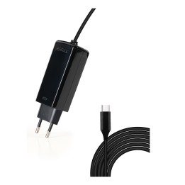Cargador TooQ USB-C PD 45W Negro (TQLC-USBCGAN45PD-C)