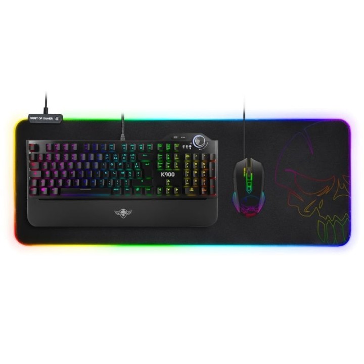 Spirit of Gamer Skull RGB Alfombrilla Gaming XXL