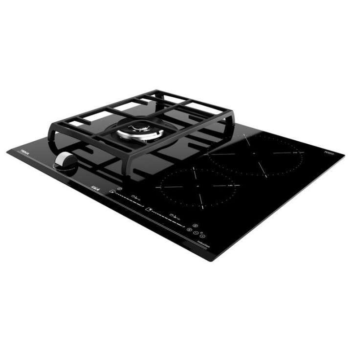 Teka JZC 63312 ABN Placa Mixta 1 Zona Gas Natural + 2 Zonas Inducción Negro