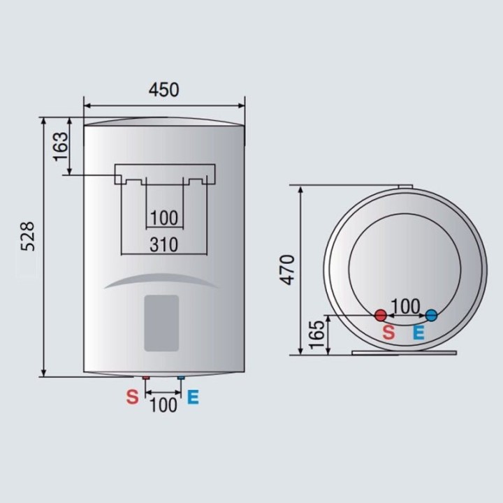 Ariston Lydos ECO Termo Eléctrico Vertical 50L B