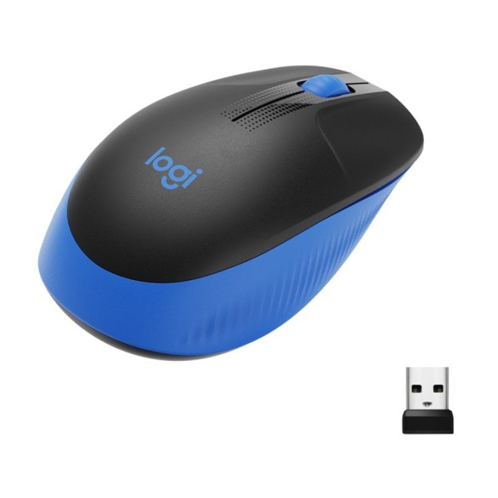 Logitech M190 Ratón Inalámbrico Full Size 1000DPI Azul