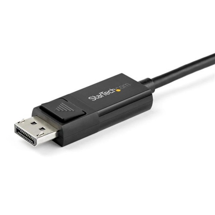 StarTech Cable USB-C a DisplayPort 1.4 Bidireccional 2m Negro