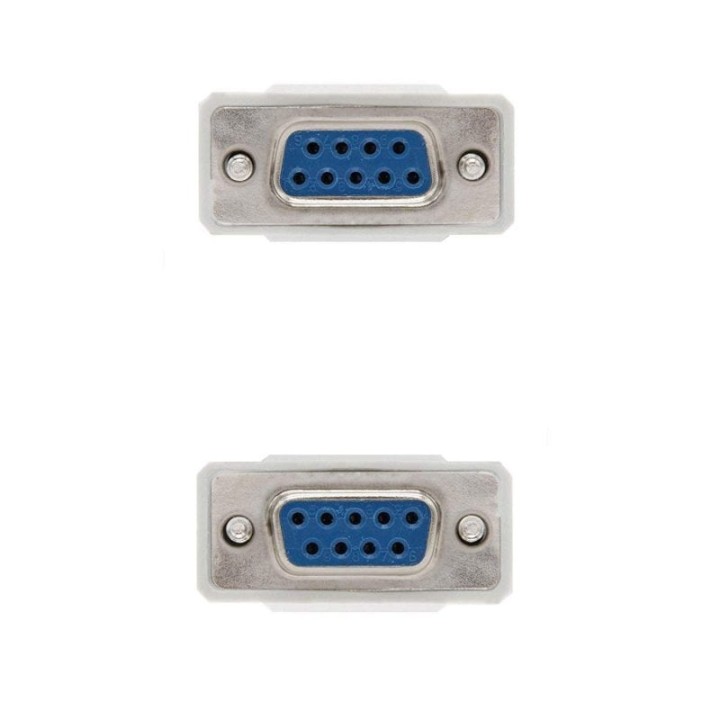 Nanocable Cable Serie DB9 Hembra/Hembra 1.8m Beige