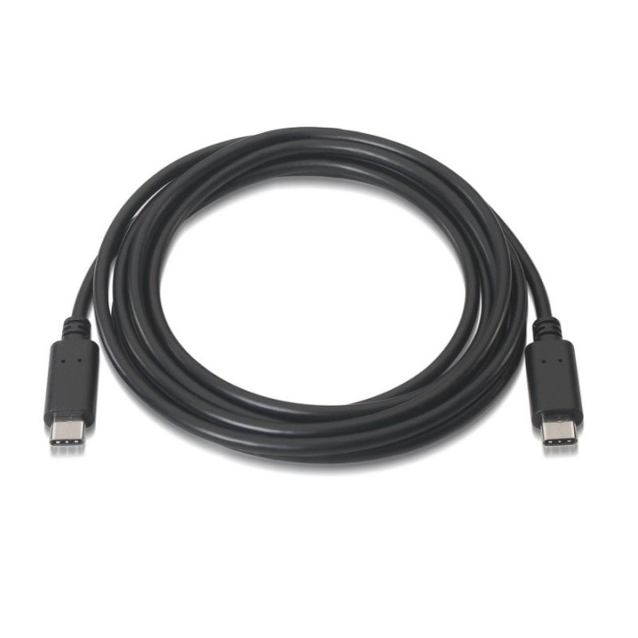 Aisens Cable USB 2.0 3A Tipo C Macho/Macho 0.5m Negro