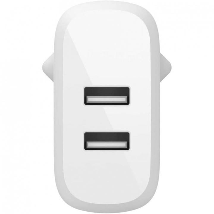 Belkin Boost Charge Cargador Dual USB-a 24 W Blanco + Cable USB-C