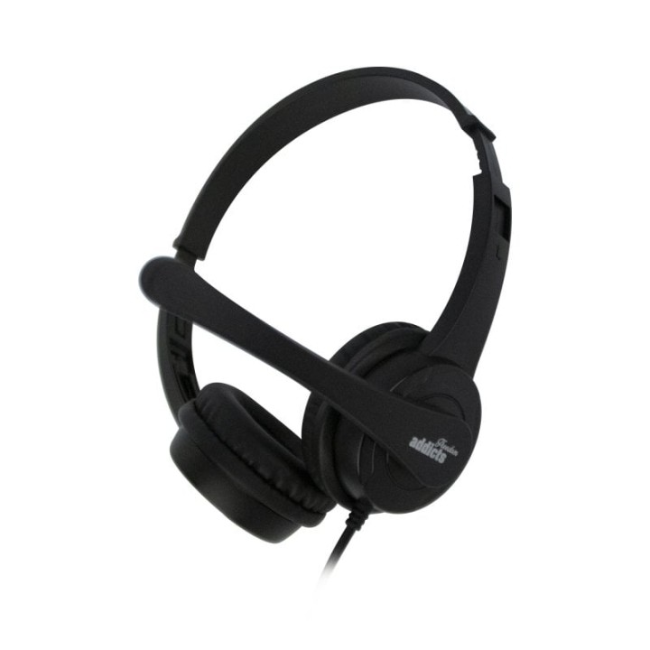 NGS VOX505USB Auriculares USB con Micrófono Negros