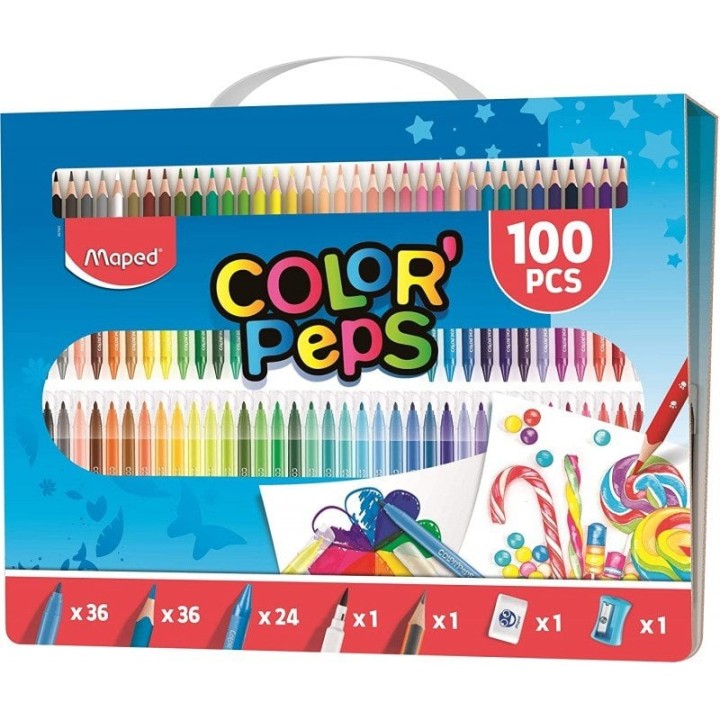 Maped Color Peps Kit de Colorear 100 Piezas