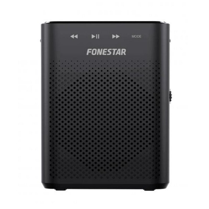 Fonestar ALTA-VOZ-W30 Amplificador de Voz Portátil USB/MicroSD/MP3 con Micrófono Inalámbrico Negro