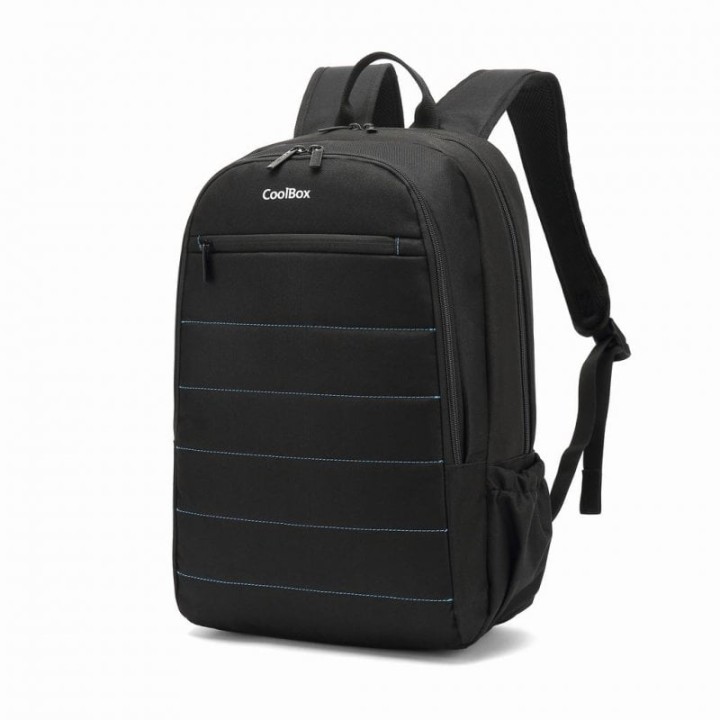 CoolBox Mochila Impermeable Negra para Portátil hasta 15.6"