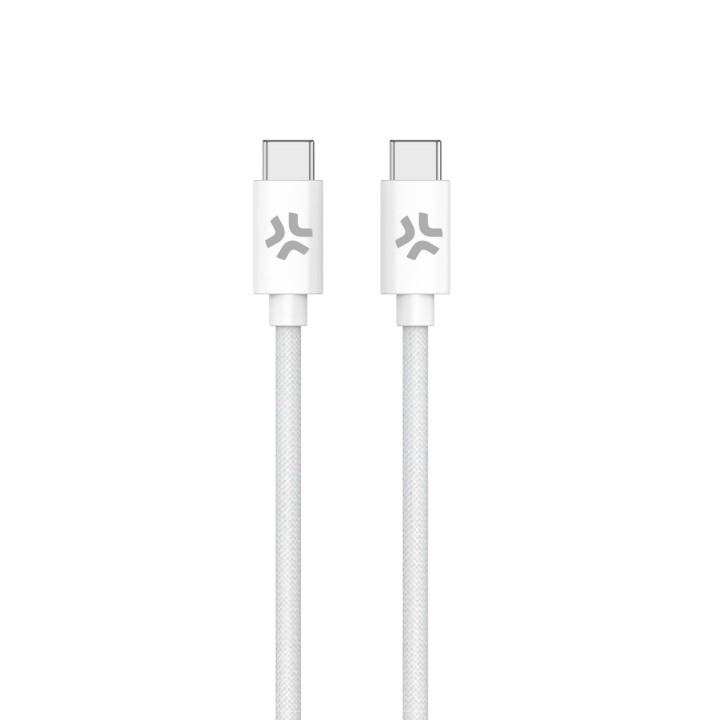 Cable CELLY USB-C a USB-C 1.5m Blanco (USBCUSBCCOTTWH)