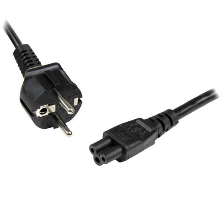 StarTech Cable Schuko CEE7 a C5 Trebol 3 Clavijas 1m