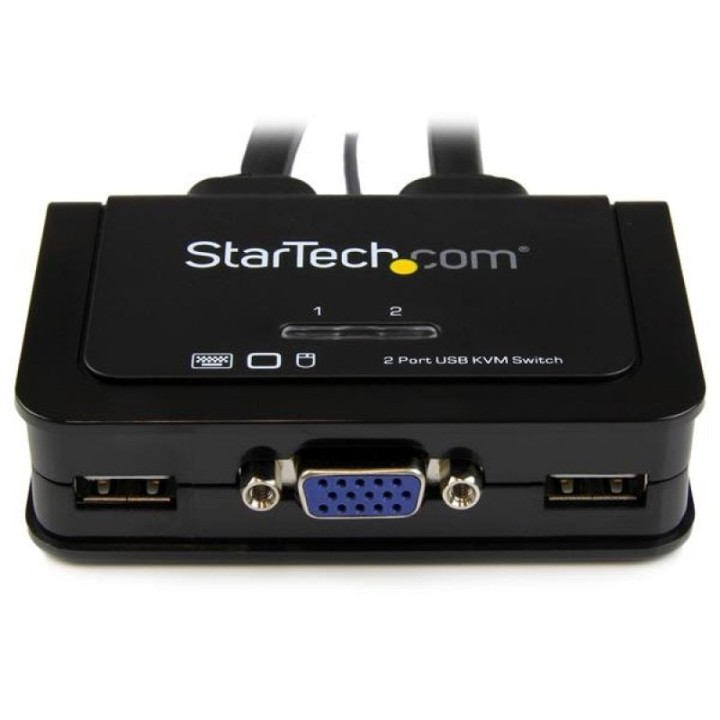 StarTech Switch Conmutador KVM de Cable 2 Puertos VGA USB