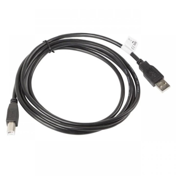 Lanberg Cable USB-A 2.0 a USB-B Macho/Macho 1.8m Negro