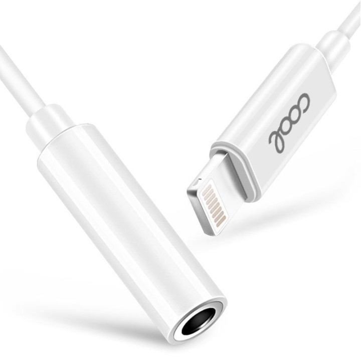 Cool Cable Lightning a Jack 3.5 mm Macho/Hembra Blanco