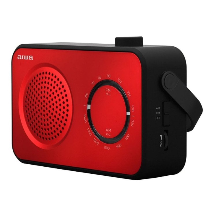 Aiwa R-190 Radio Analógica AM/FM Roja