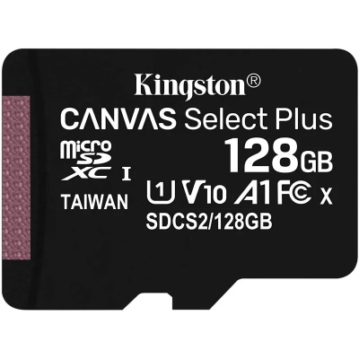 Kingston MicroSD Plus 128Gb C10 + Adaptador (SDCS2/128GB)