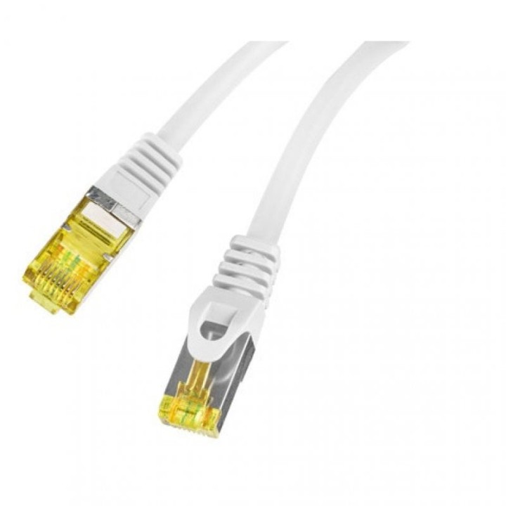 Lanberg Cable de Red RJ45 Cat.6A S/FTP 25cm Gris