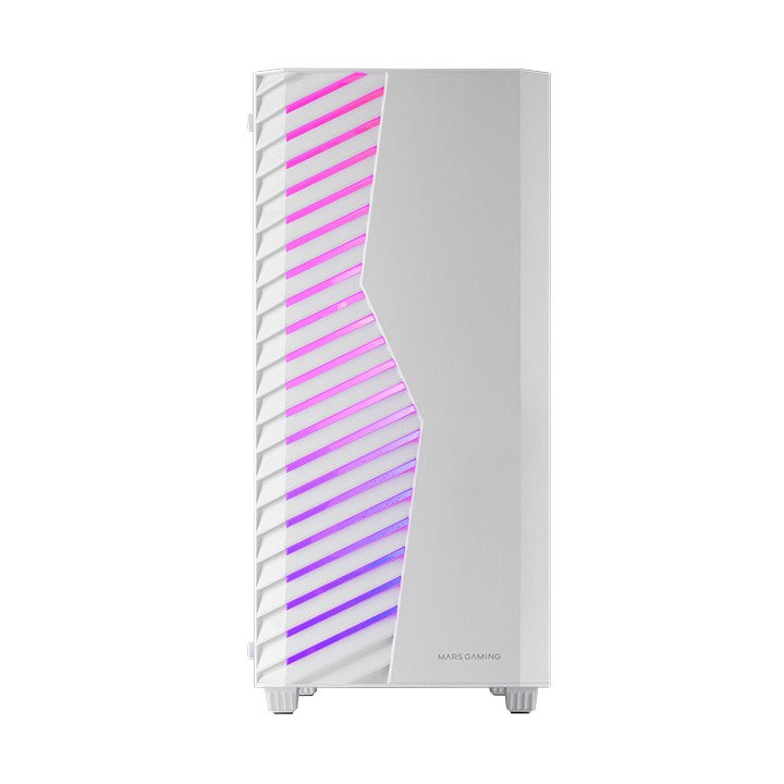 Caja Mars Gaming ARGB ATX mATX MiniITX Blanca (MCVOLTW)