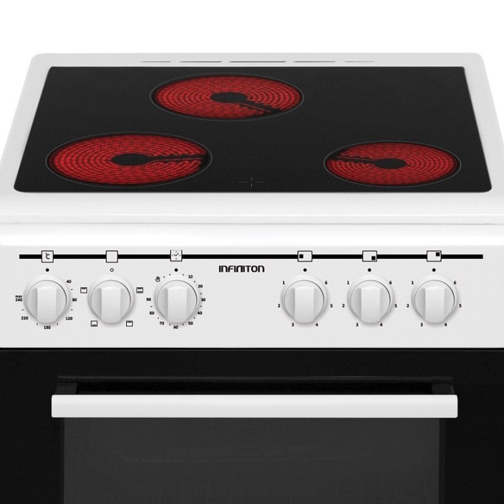 Infiniton CCV350G Cocina Eléctrica con Horno Blanca