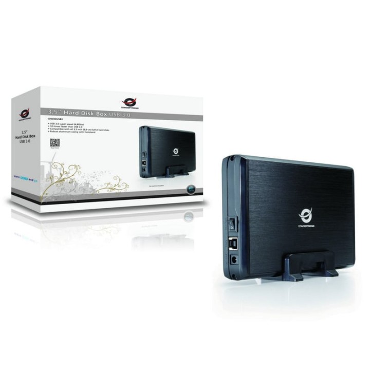 Conceptronic Grab´n´GO Carcasa HD 3.5" SATA USB 3.0 Negro