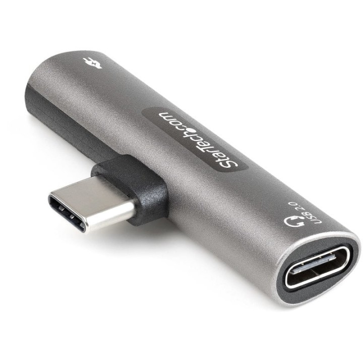 StarTech Adaptador de Audio y Carga USB-C Macho/Hembra Plata