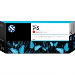 HP 745 Cartucho de Tinta Original Alto Rendimiento Rojo Cromático