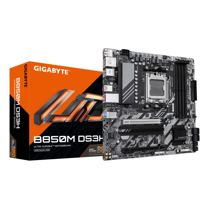 GIGABYTE B850M DS3H: (AM5) 4DDR5 USB DP HDMI RJ45 mATX