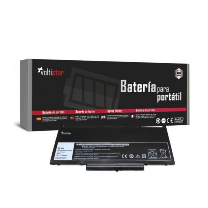 Voltistar Batería para Portátil Dell Latitude E7270 E7470 SERIES J60J5 R1V85 451-BBSX MC34Y