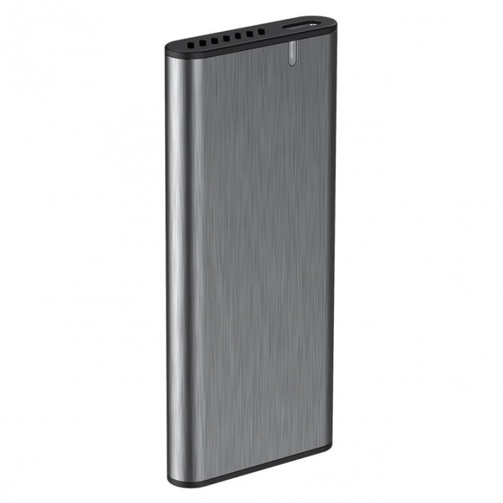 Aisens Ultra Data Caja Externa para Disco Duro SSD M.2 SATA USB-C 3.1 Gris