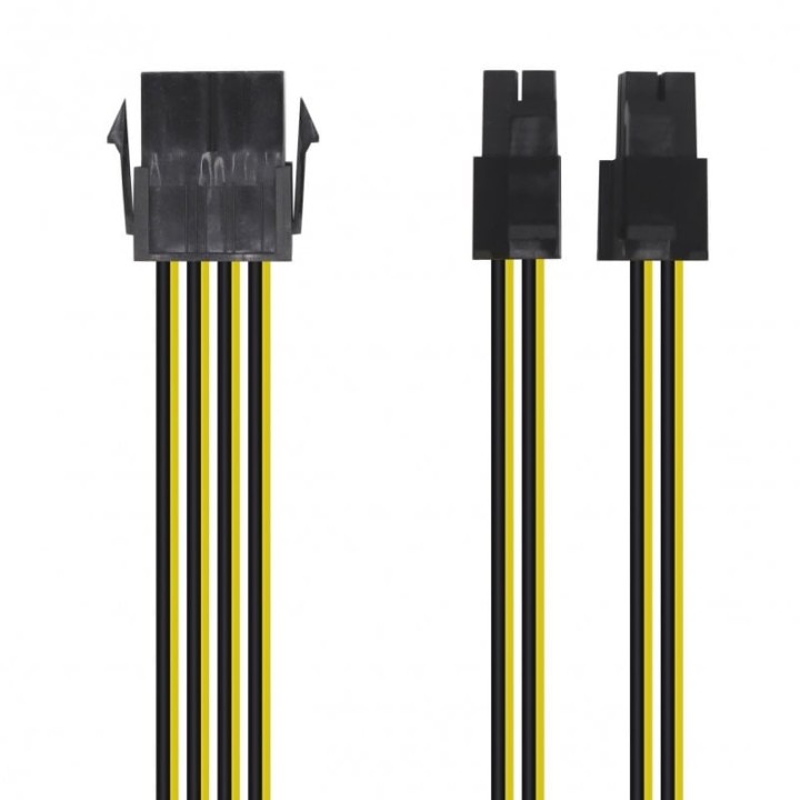 Aisens Cable de Alimentación 4+4 Pines a 8 Pines Macho/Hembra 30cm