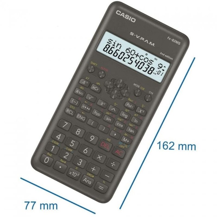 Casio FX-82MS II Calculadora Científica Negra