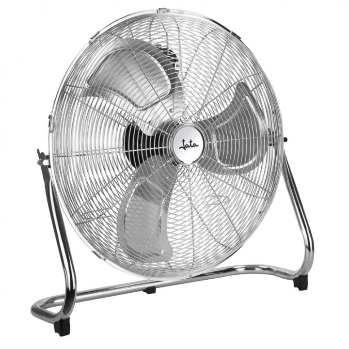 Jata Ventilador de Suelo Industrial 120W Plata